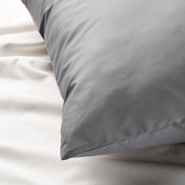 IKEA RÖNNVECKMAL pillowcase, King Gray, Ikea Ireland | 7531MXDIG
