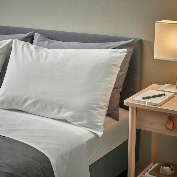IKEA RÖNNVECKMAL sheet set, Queen White, Ikea Ireland | 8410LHVJX