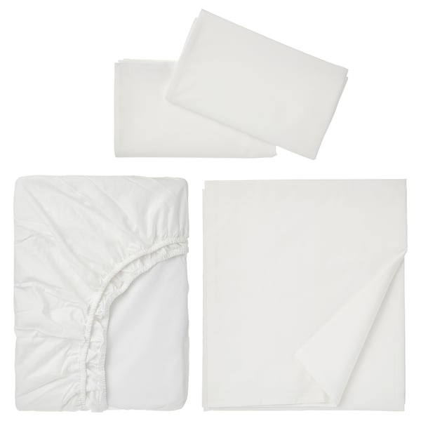 IKEA RÖNNVECKMAL sheet set, Queen White, Ikea Ireland | 8410LHVJX
