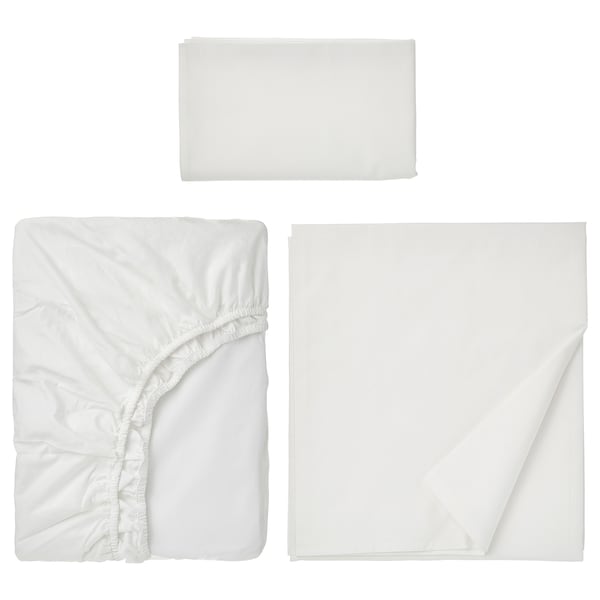 IKEA RÖNNVECKMAL sheet set, Twin White, Ikea Ireland | 0725QXCTE