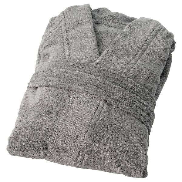 IKEA ROCKÅN bathrobe, L/XL Gray, Ikea Ireland | 8651MICAH