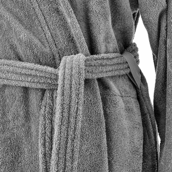 IKEA ROCKÅN bathrobe, L/XL Gray, Ikea Ireland | 8651MICAH