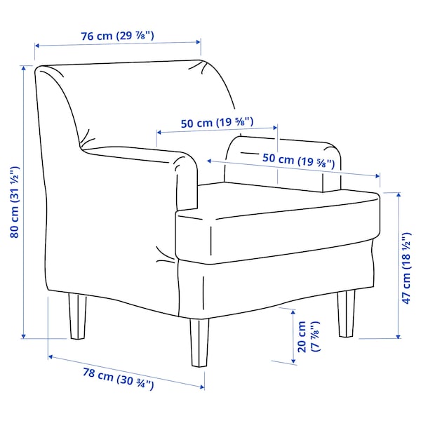 IKEA ROCKSJÖN armchair Klovsta Gray / White, Ikea Ireland | 7015GEBJZ
