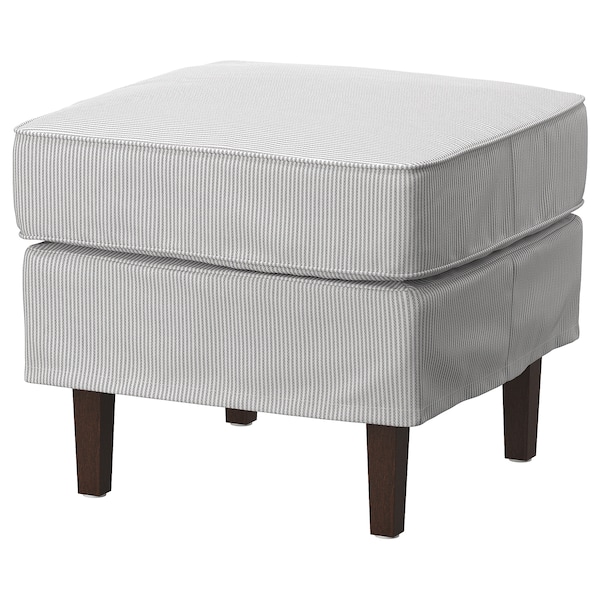IKEA ROCKSJÖN ottoman Klovsta Gray / White, Ikea Ireland | 7609ANVSC
