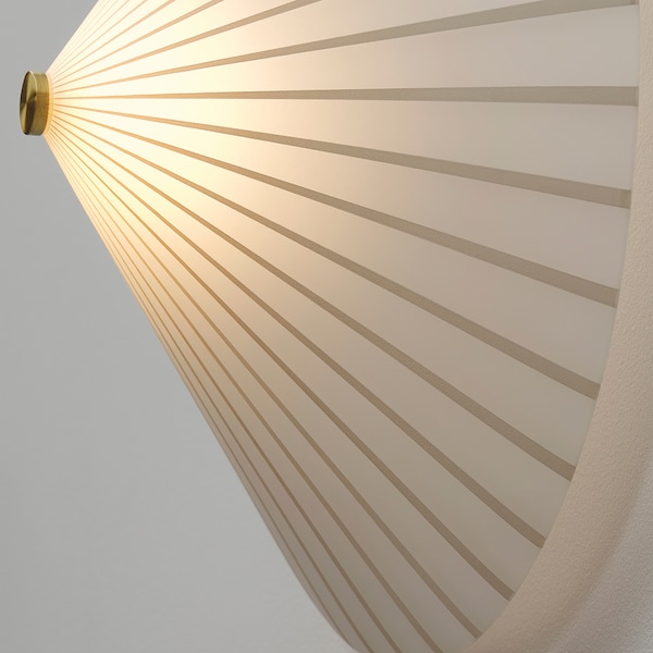 IKEA RORKULT wall lamp, stripe pattern/white glass, 14 in, Ikea Ireland | 0147SATJZ