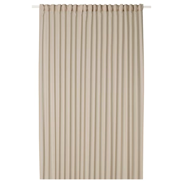 IKEA ROSENROBINIA sheer curtain, 1 piece, 118x98 in Beige, Ikea Ireland | 4160BODQM