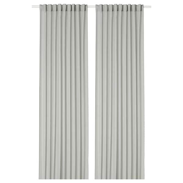 IKEA ROSENROBINIA sheer curtains, 1 pair, 57x98 in Light Gray, Ikea Ireland | 2694CHJRT