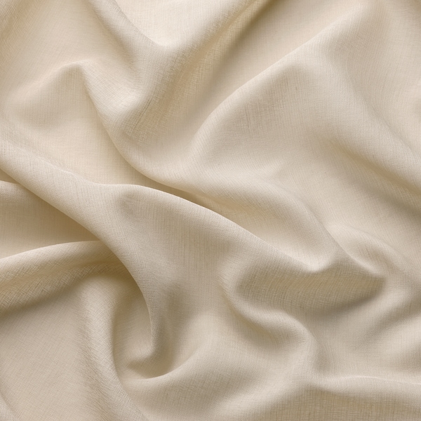 IKEA ROSENROBINIA sheer curtains, 1 pair, 57x84 in Beige, Ikea Ireland | 9261JAYEL