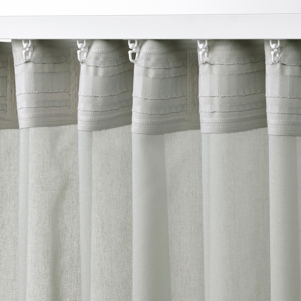 IKEA ROSENROBINIA sheer curtains, 1 pair, 57x84 in Light Gray, Ikea Ireland | 1527ZUJVT