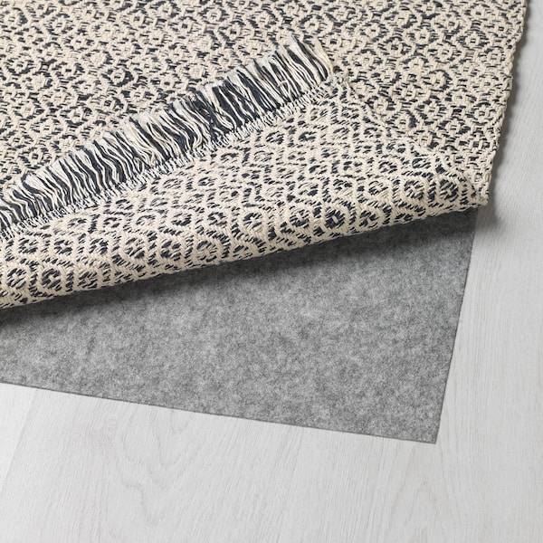 IKEA RÖRKÄR rug, flatwoven, black/natural, 2'7 inx4'11 in, Ikea Ireland | 6927DHTFL