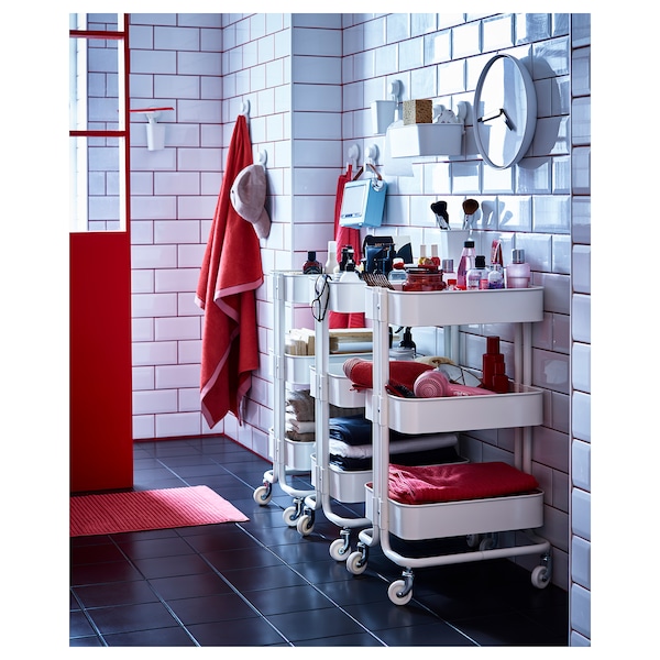 IKEA RÅSKOG Utility cart, 13 3/4x17 3/4x30 3/4 in White, Ikea Ireland | 8715VSEZM