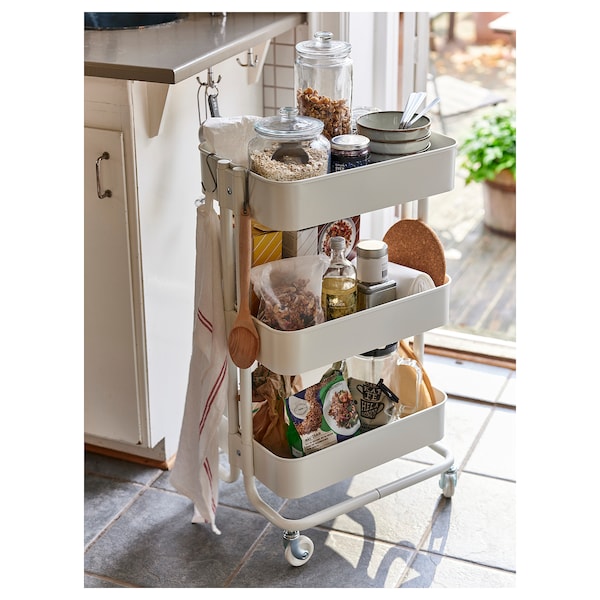 IKEA RÅSKOG Utility cart, 13 3/4x17 3/4x30 3/4 in White, Ikea Ireland | 8715VSEZM