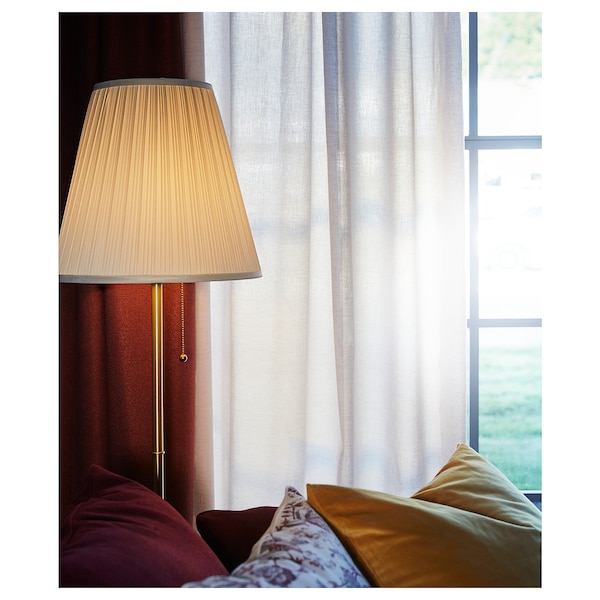 IKEA ÅRSTID floor lamp Brass / White, Ikea Ireland | 4370RUCLS