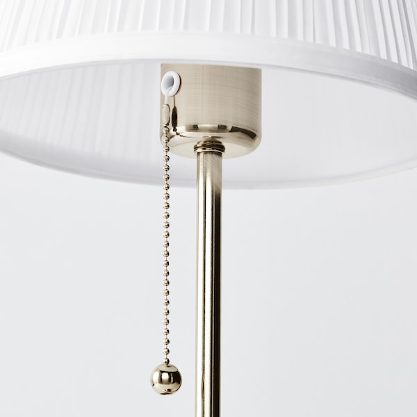 IKEA ÅRSTID table lamp Nickel Plated / White, Ikea Ireland | 7598PFISC