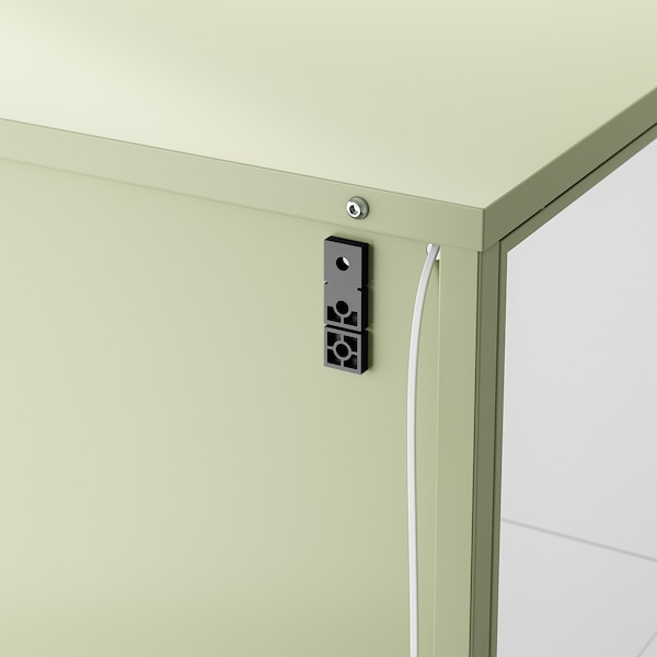 IKEA RUDSTA glass-door cabinet, 16 1/2x14 5/8x61 in Light Green, Ikea Ireland | 3961QWTUI