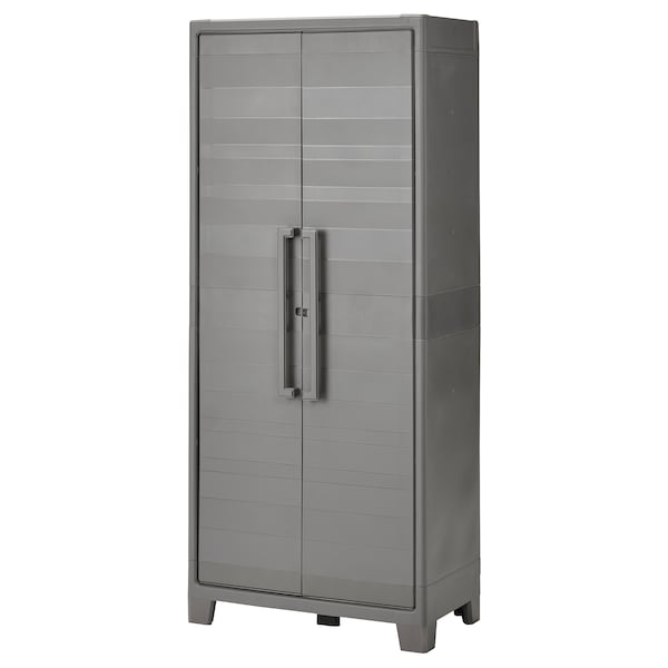 IKEA RUNMARÖ cabinet with doors, dark gray indoor/outdoor, 31 1/2x17 3/8x71 5/8 in, Ikea Ireland | 3579LMGYZ