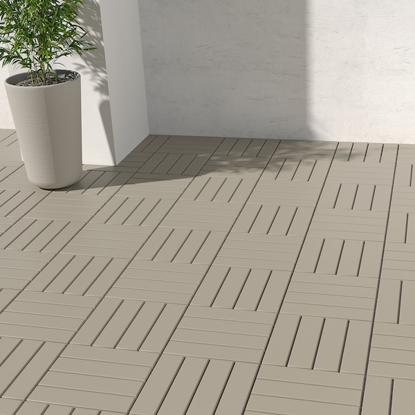 IKEA RUNNEN decking, outdoor, 9 sq feet Beige, Ikea Ireland | 5731HJMOQ