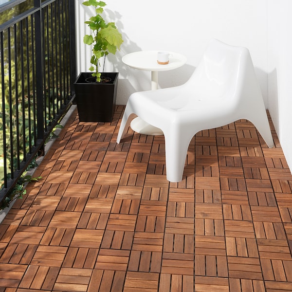 IKEA RUNNEN decking, outdoor, 9 sq feet Brown Stained, Ikea Ireland | 4092GMRNS