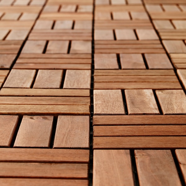 IKEA RUNNEN decking, outdoor, 9 sq feet Brown Stained, Ikea Ireland | 4092GMRNS