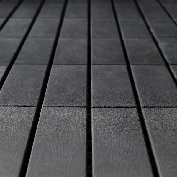 IKEA RUNNEN decking, outdoor, 9 sq feet Dark Gray, Ikea Ireland | 1324UOCQJ