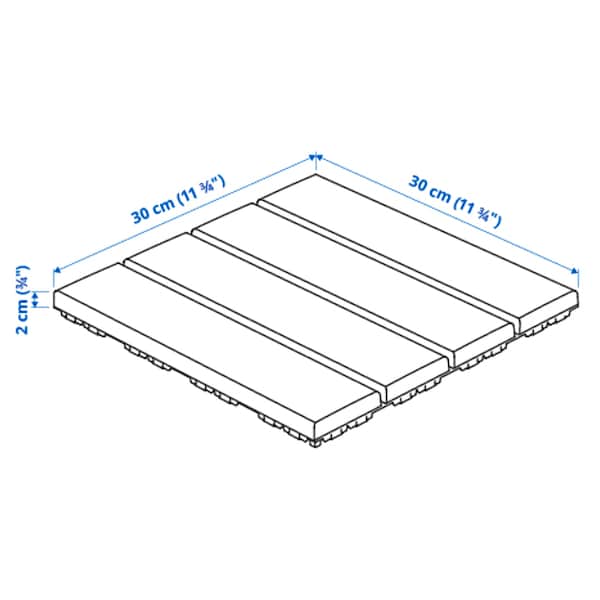 IKEA RUNNEN decking, outdoor, 9 sq feet Dark Gray, Ikea Ireland | 1324UOCQJ
