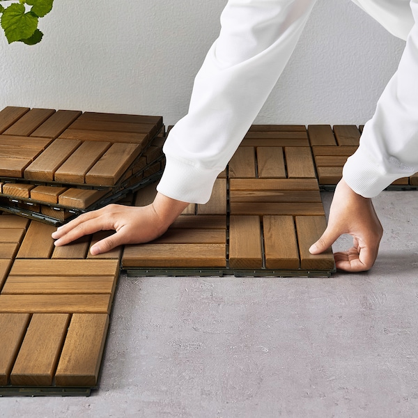 IKEA RUNNEN decking, outdoor, acacia, 9 sq feet Acacia, Ikea Ireland | 9641XUSCZ