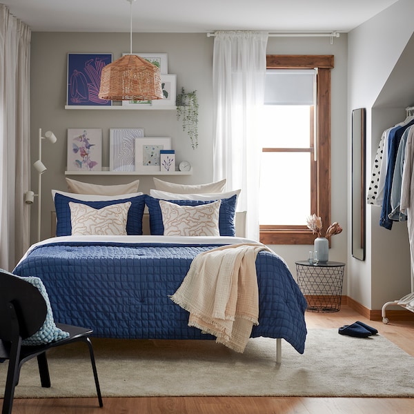 IKEA RÄVSTARR comforter set, Full/Queen Dark Blue, Ikea Ireland | 2970QDESN