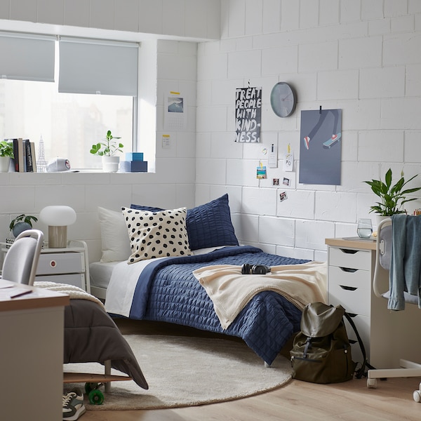 IKEA RÄVSTARR comforter set, Twin/Twin X-long Dark Blue, Ikea Ireland | 5679AJFMG