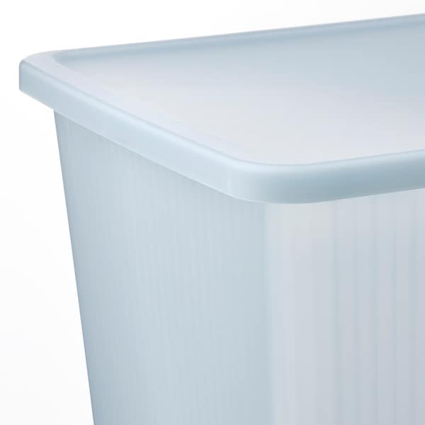 IKEA RYKTA storage box with lid, transparent gray-blue, 14 ¼x19 ¾x13 ¾ in/12 gallon, Ikea Ireland | 8907PUYBX