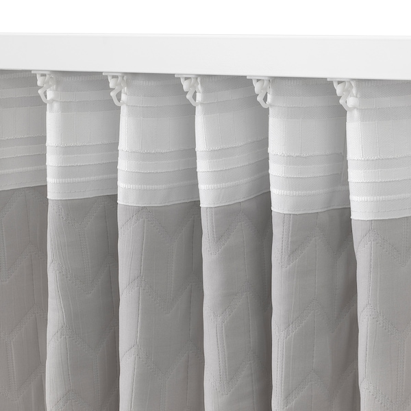 IKEA RYSSBRÄKEN room darkening curtain, 1 piece, light gray, 55x98 in, Ikea Ireland | 3140LYAFB