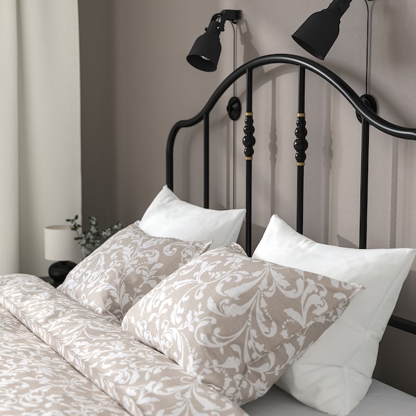IKEA SAGSTUA bed frame, Full Black, Ikea Ireland | 2589VHPJT