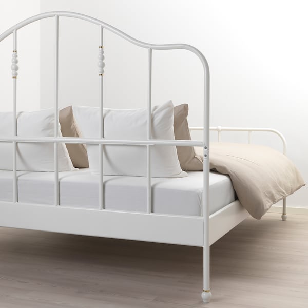 IKEA SAGSTUA bed frame, Full White / Lönset, Ikea Ireland | 8765GTSDQ