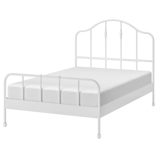 IKEA SAGSTUA bed frame, Full White / Lönset, Ikea Ireland | 8765GTSDQ