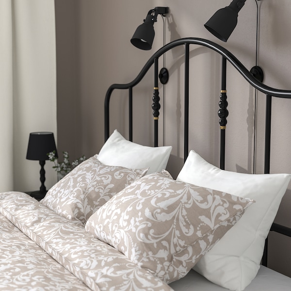 IKEA SAGSTUA bed frame, Queen Black, Ikea Ireland | 2367RVLEH