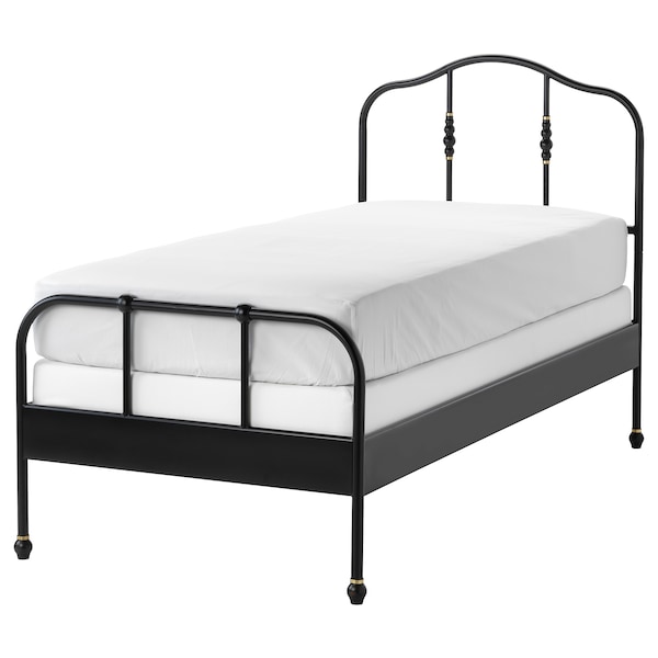 IKEA SAGSTUA bed frame, Twin Black / Luröy, Ikea Ireland | 8437JZSVC