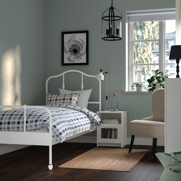 IKEA SAGSTUA bed frame, Twin White / Luröy, Ikea Ireland | 6037TYPQB