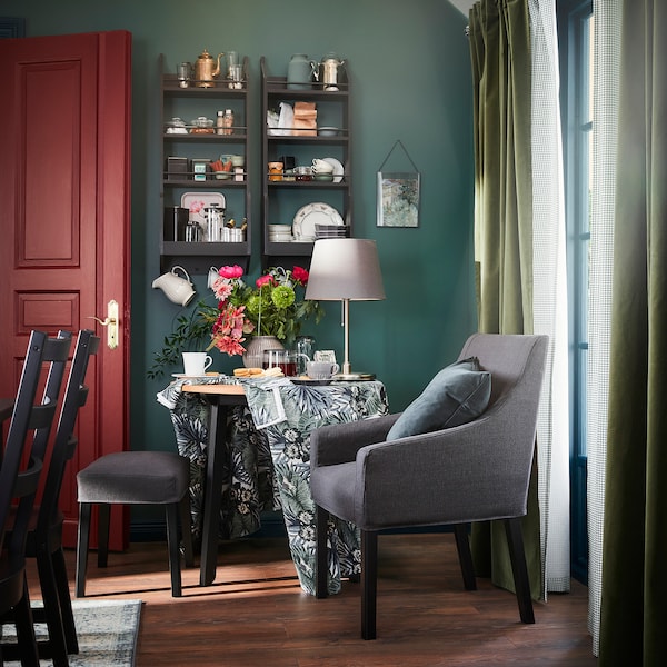 IKEA SAKARIAS armchair Black / Sporda Dark Gray, Ikea Ireland | 7069JIQRU
