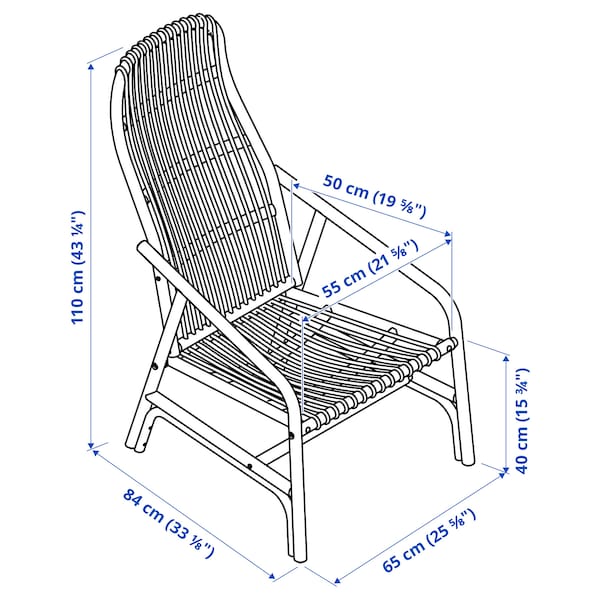 IKEA SALNÖ / GRYTTOM chair with cushion, Ikea Ireland | 7425MPSDH