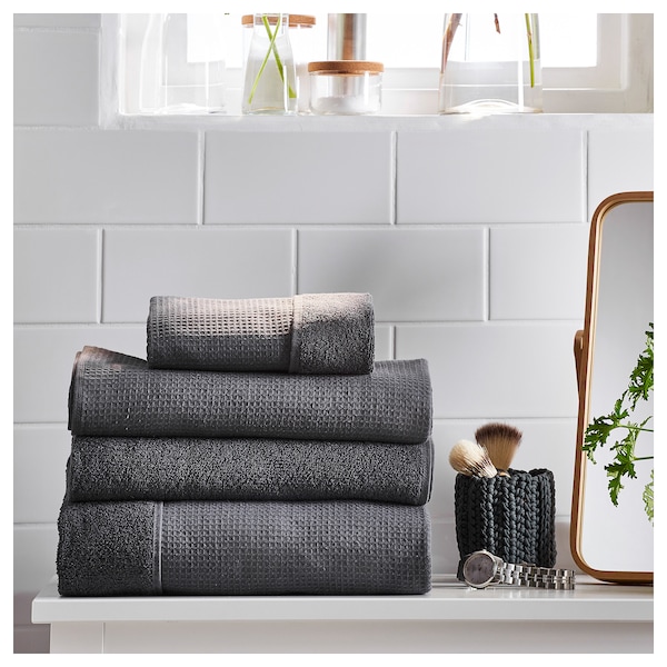 IKEA SALVIKEN bath sheet, 39x59 in Anthracite, Ikea Ireland | 2053EFLOB