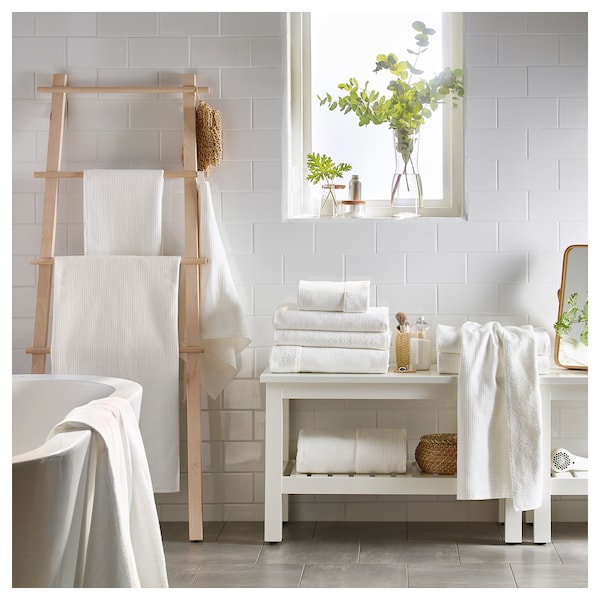 IKEA SALVIKEN bath sheet, 39x59 in White, Ikea Ireland | 6013OIKUV