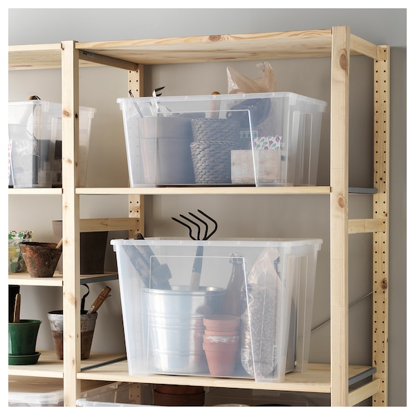 IKEA SAMLA box, clear, 22x15 ¼x16 ½ in/17 gallon, Ikea Ireland | 6174VEUZH