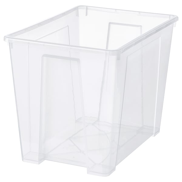 IKEA SAMLA box, clear, 22x15 ¼x16 ½ in/17 gallon, Ikea Ireland | 6174VEUZH