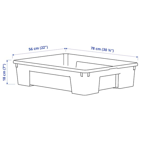 IKEA SAMLA box, clear, 30 ¾x22x7 in/15 gallon, Ikea Ireland | 9618COXPM
