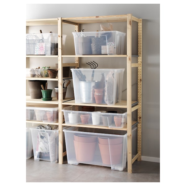 IKEA SAMLA box, clear, 30 ¾x22x7 in/15 gallon, Ikea Ireland | 9618COXPM