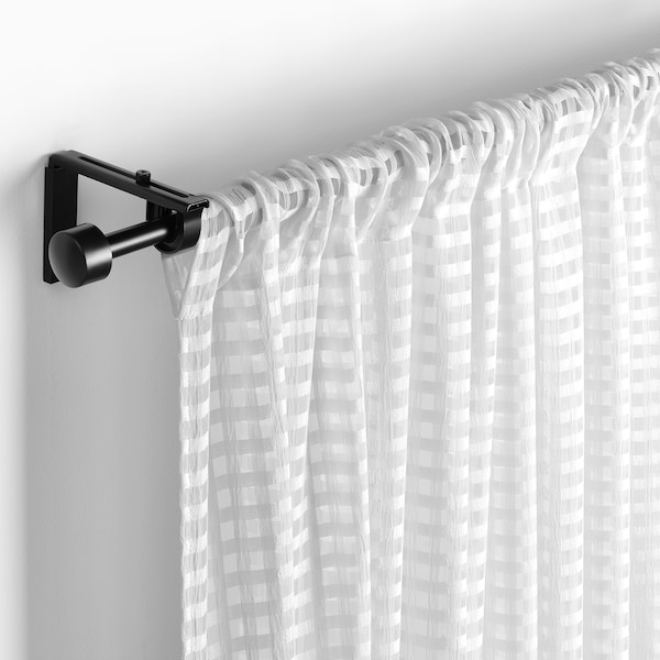 IKEA SANDDÅDRA sheer curtains, 1 pair, 57x98 in White, Ikea Ireland | 4631LMWRI