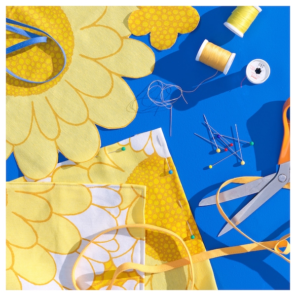 IKEA SANDETERNELL pre-cut fabric, 59x118 in Yellow, Ikea Ireland | 1537ERCBJ