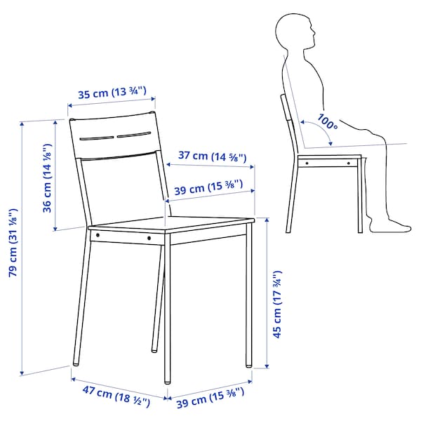 IKEA SANDSBERG / SANDSBERG table and 4 chairs, black/black, 43 1/4x26 3/8 in, Ikea Ireland | 7201UBJZS