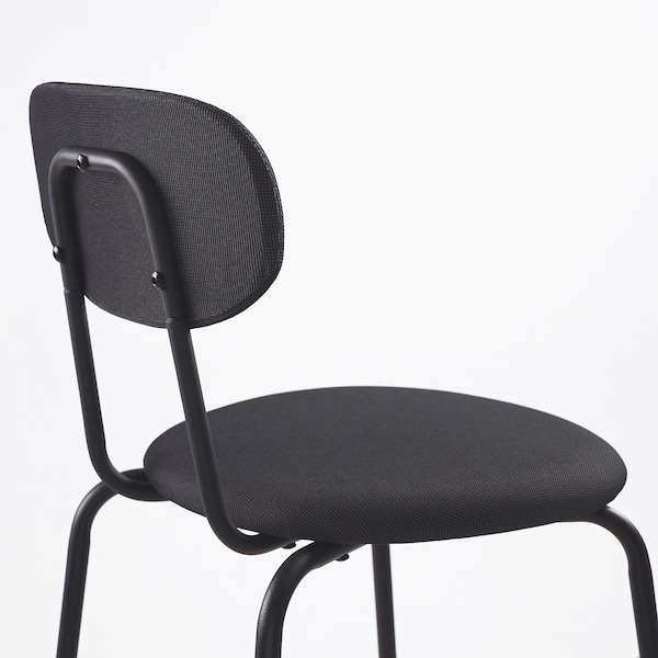 IKEA SANDSBERG / ÖSTANÖ table and 4 chairs, 43 1/4 in Black Black / Remmarn Dark Gray, Ikea Ireland | 7854DQSMW