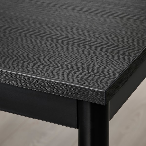 IKEA SANDSBERG / ÖSTANÖ table and 4 chairs, 43 1/4 in Black Black / Remmarn Deep Green, Ikea Ireland | 2580GKNAE