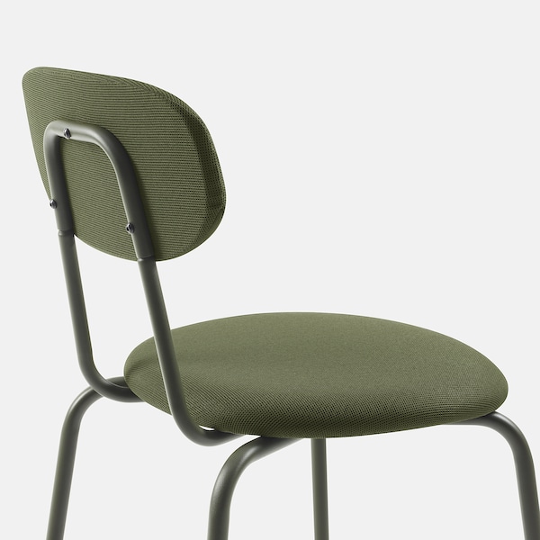 IKEA SANDSBERG / ÖSTANÖ table and 4 chairs, 43 1/4 in Black Black / Remmarn Deep Green, Ikea Ireland | 2580GKNAE